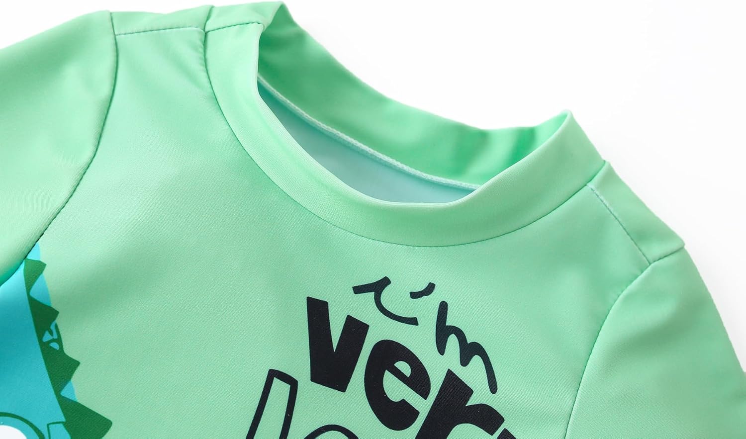 Toddler Boy Swimsuit 3 Piece Boys Swim Set Short Sleeve Boys Swim Shirt Boys Swim Trunks Rash Guard Bathing Suits - Image 4