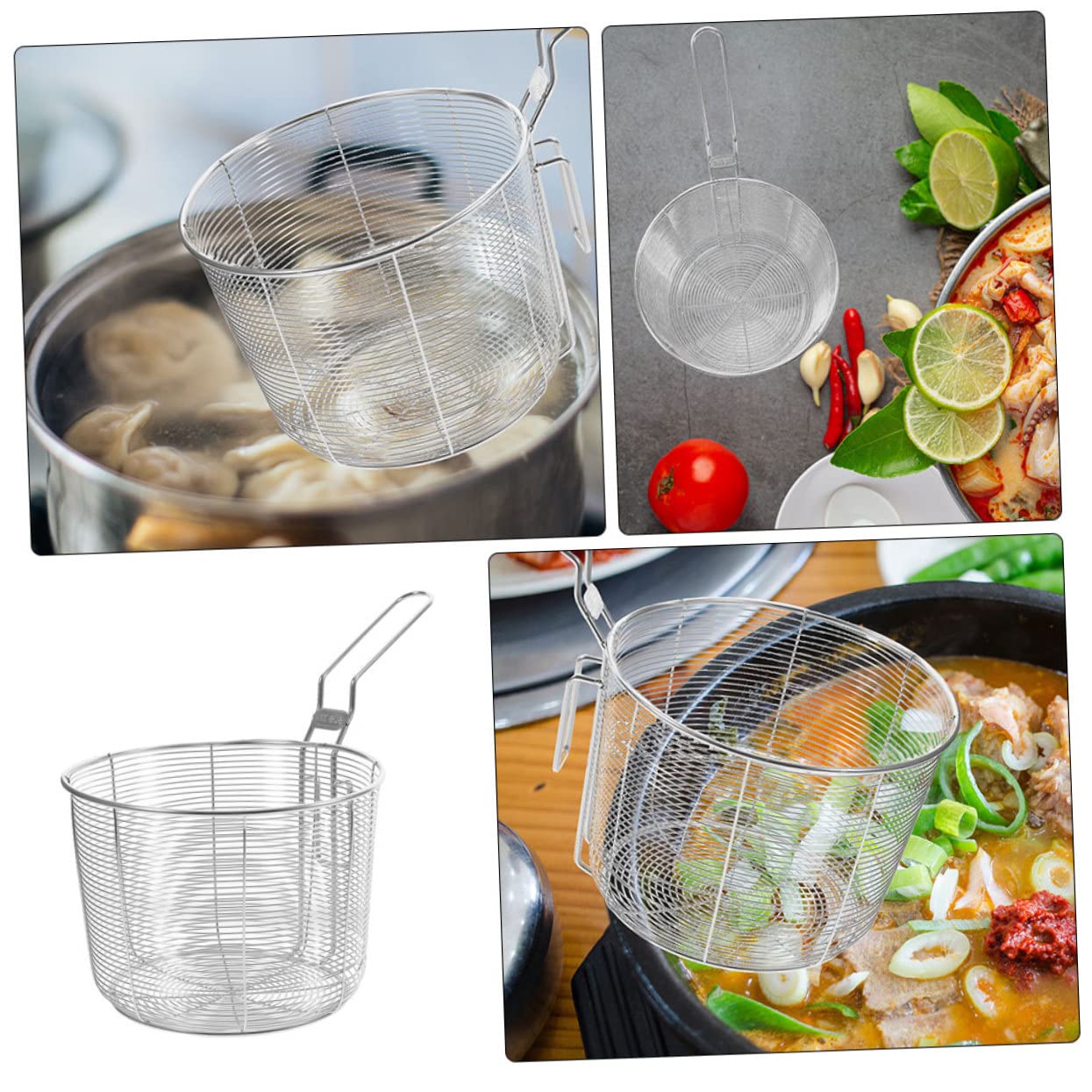 ステンレス製パスタストレーナー Amazon | BIUDECO 304ステンレス製パスタストレーナー ストレーナー