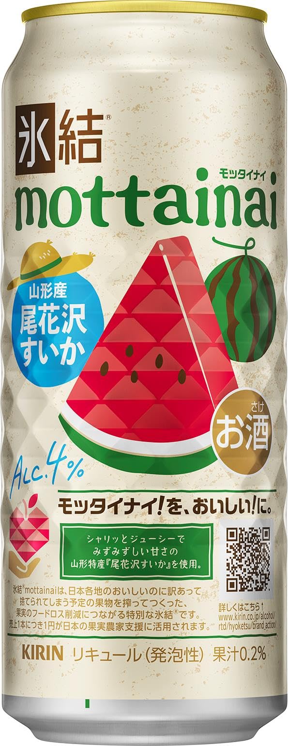 Amazon.co.jp: 氷結 チューハイ500ml×24本 mottainai 尾花沢すいか