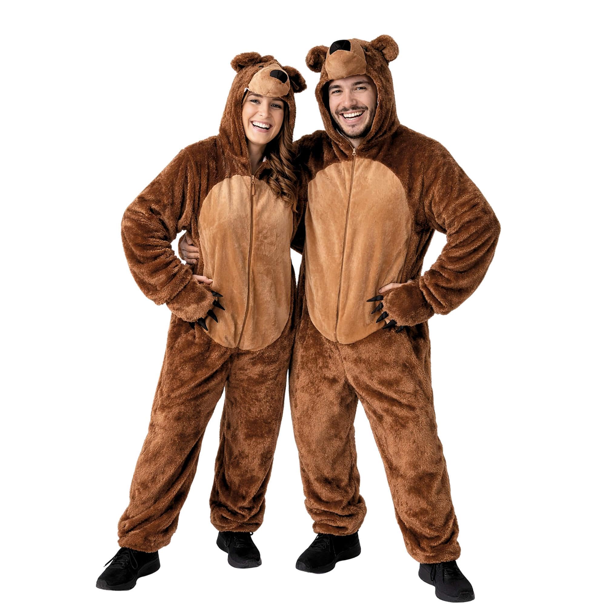 Ikumaal Braunbär-Kostüm, F67 XL, für Erwachsen-e Männer Frau-en, Grizzly Bär-en Kostüm-e Fasching Karneval Fasnacht Faschingskostüm-e Karnevalskostüm-e