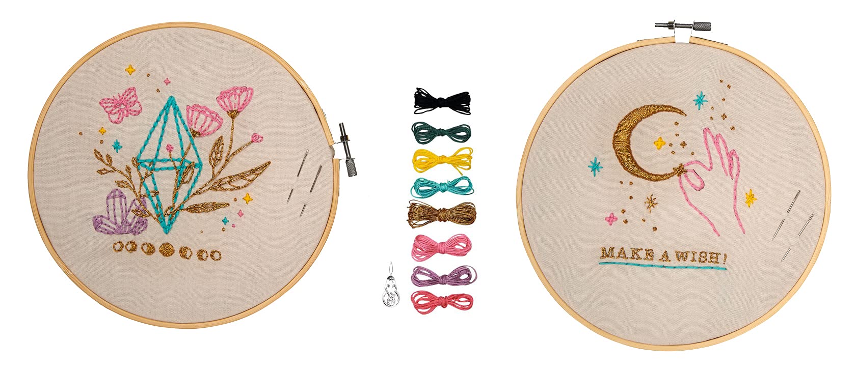 Omm For You 6333 Kit De Broderie Pour Débutant Avec Cadre À