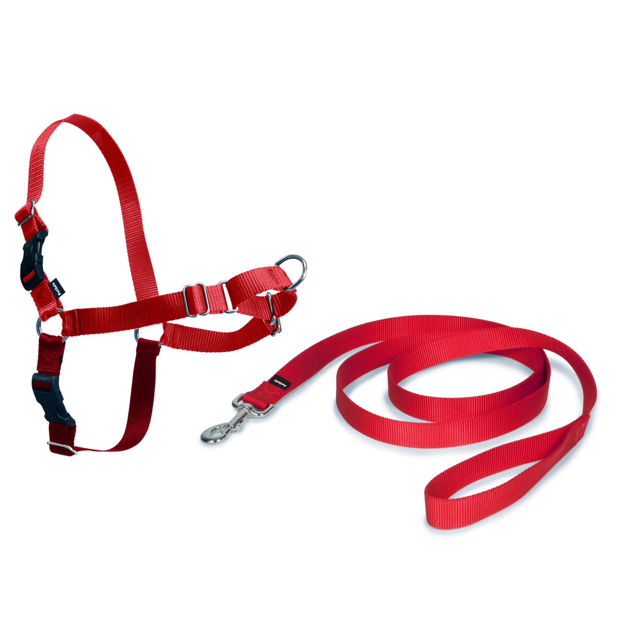 PetSafe Easy Walk - Arnés Antitirones para Perros, 4 Puntos de Ajuste, Adiestramiento de Perros, Evita Asfixia, Fácil de Poner y Quitar - Rojo - Pequeño - M