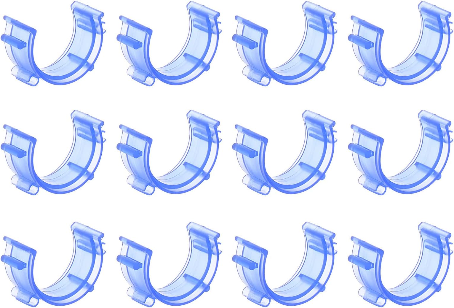 HARFINGTON 50pcs Sewing Bobbin Holder Small Bobbin Clips Plastic Bobbin Clamps Sewing Tool Accessory Prevent Thread Tails from Unwinding, Blue