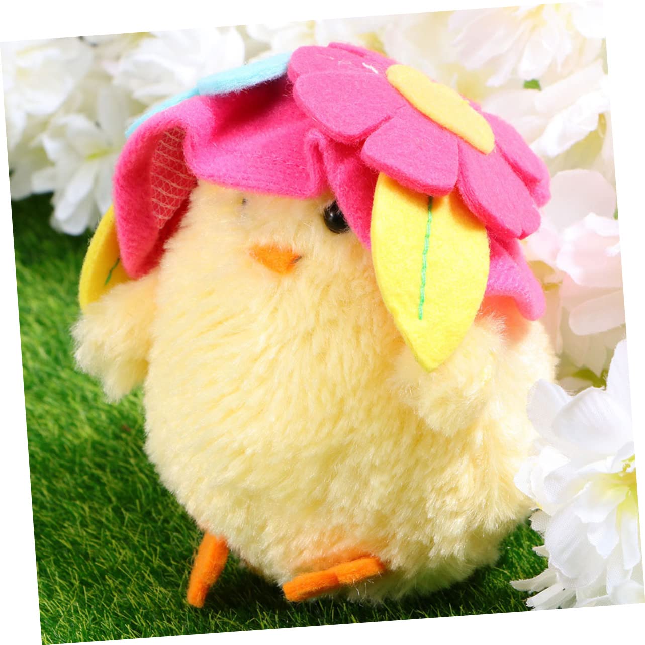 GLEAVI 3pezzi Pollo Forma Pasqua Bambola Decorazione Adorabile Bambola Pollo Pasqua Decorazione Festiva