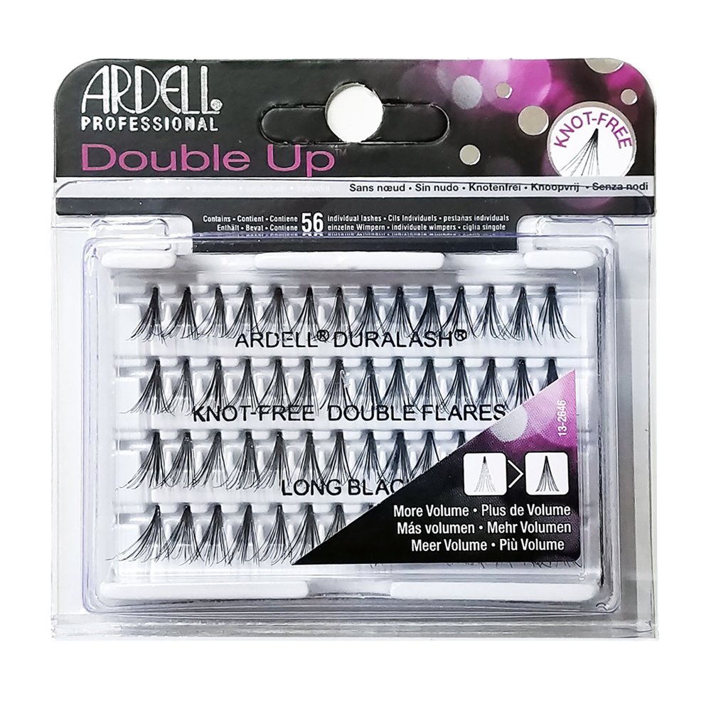 ArdellProfessional Duralash Individual Double Up Lashes: Knot-Free Double Flare, Long