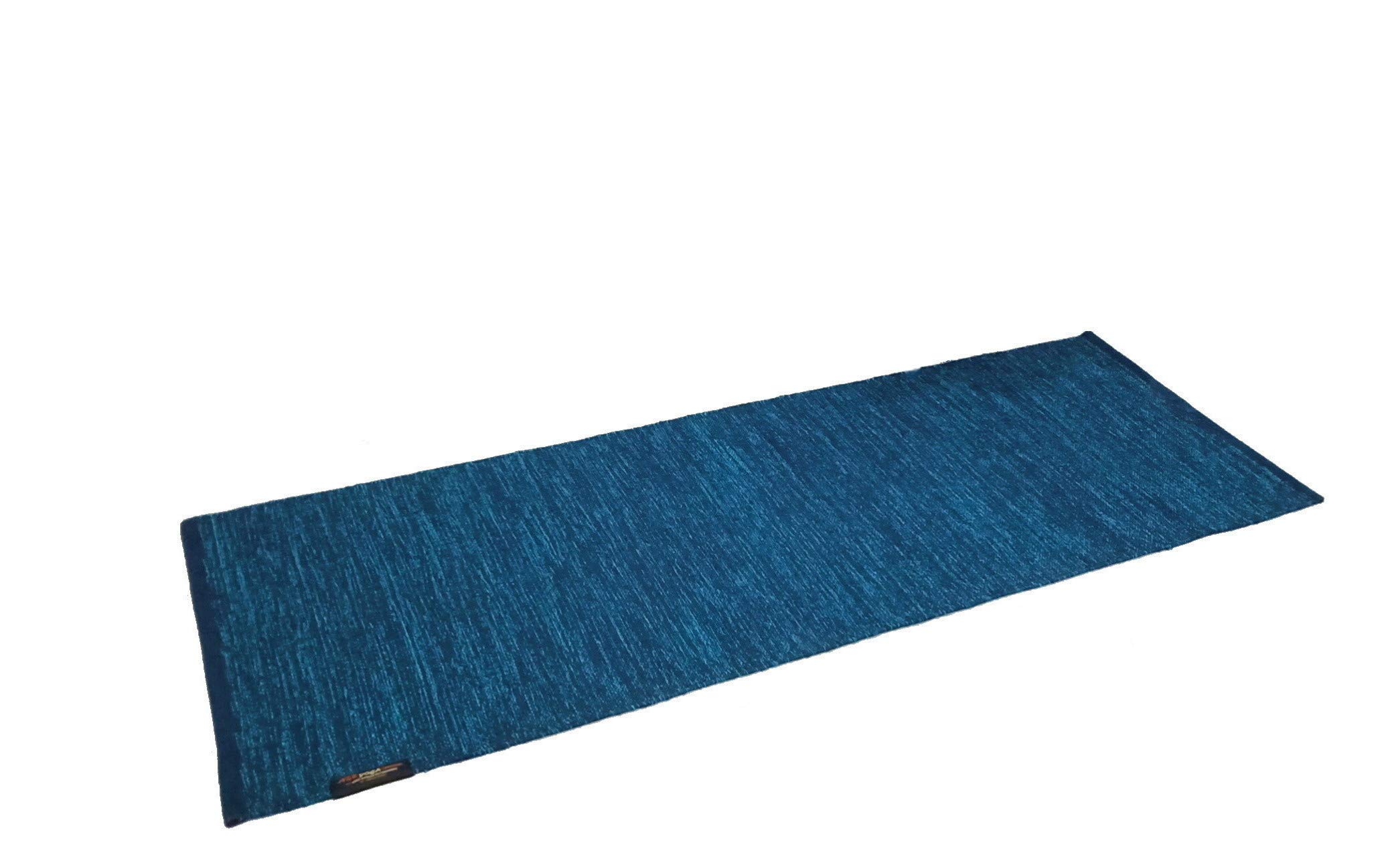 100% COTTON ORGANIC ANTI SKID Y0GA MAT, SUPREME HEAVY QUALITY, SPECIAL SIZE- 70X190 Cm (HANDLOOM PRODUCT - ORGANIC & ECO FRIENDLY)