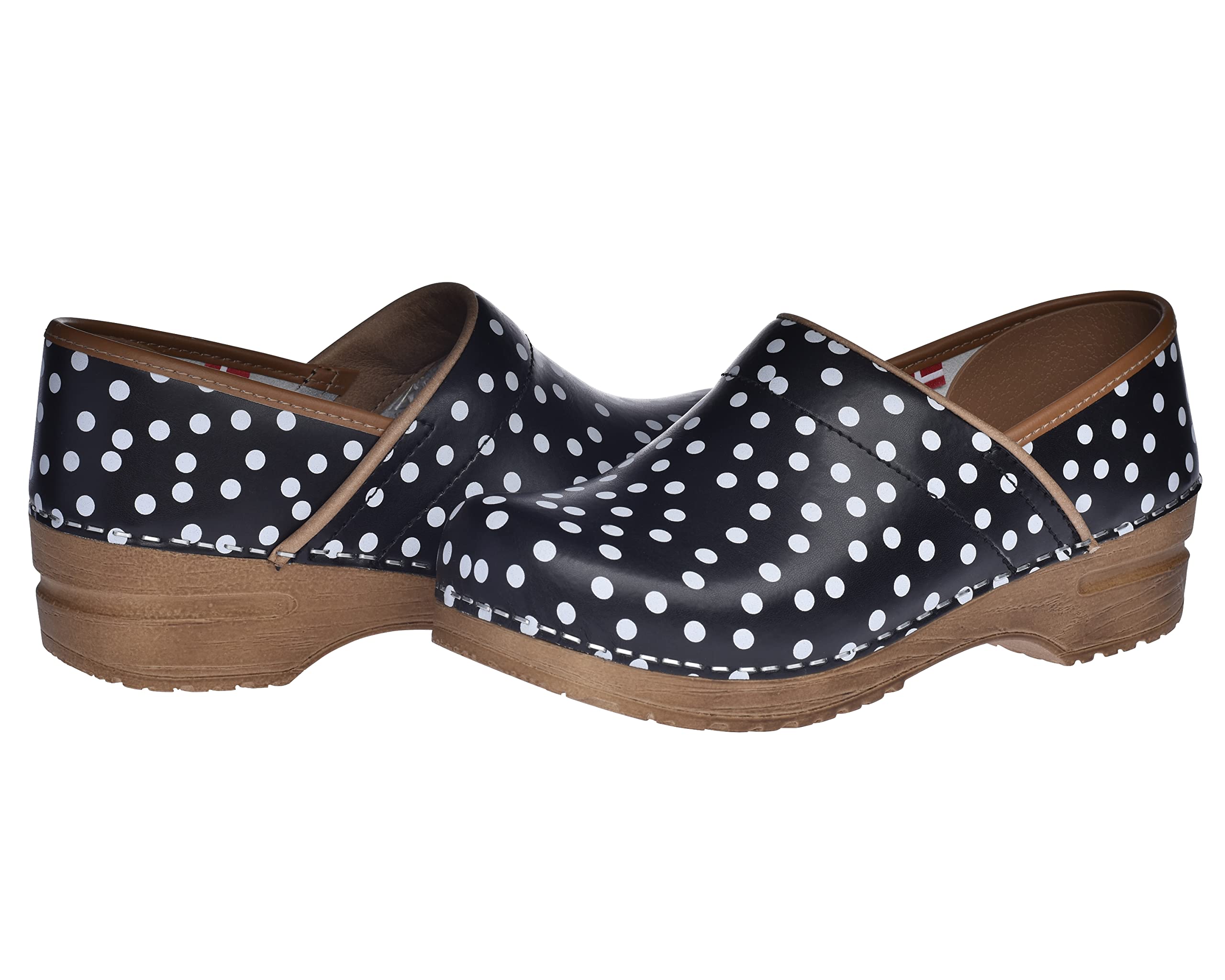 Sanita Professional Festa Closed Clog | Original Handmade Flexible Leather Clog for Women | Maximum Stability | Anatomical Shaped Footbed with Soft Foam | Shock Absorbing Heel