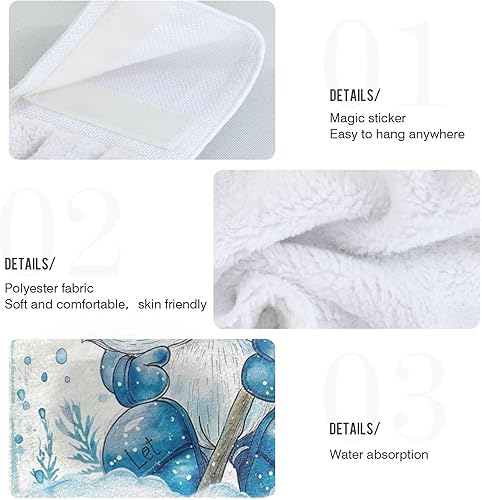 Vista 26 de Boccsty Toallas de baño con diseño de tortuga marina, estrella de mar, 2 piezas, mapa de tortuga, animales del océano, toalla de baño para bar