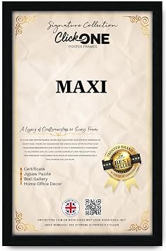 Click One Black Maxi Poster Frame 61 x 91.5cm 36 x 24 Inch