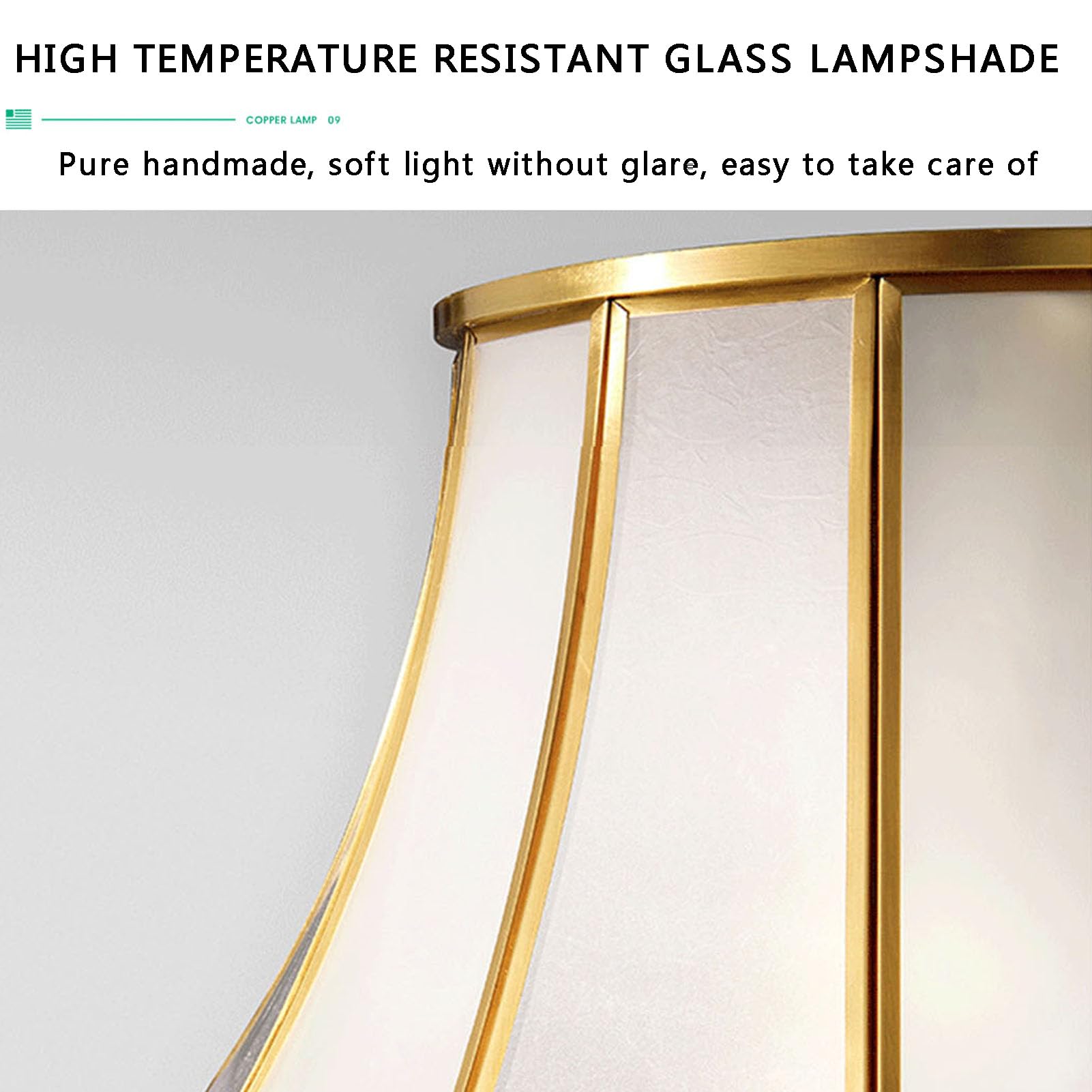 Lampa podłogowa, stojąca 145 cm wysokości, antyczny mosiądz, metalowa kolumna, złoty brąz, klosz dzwonka do salonu, czytelnia, sypialnia rodzinna, dom