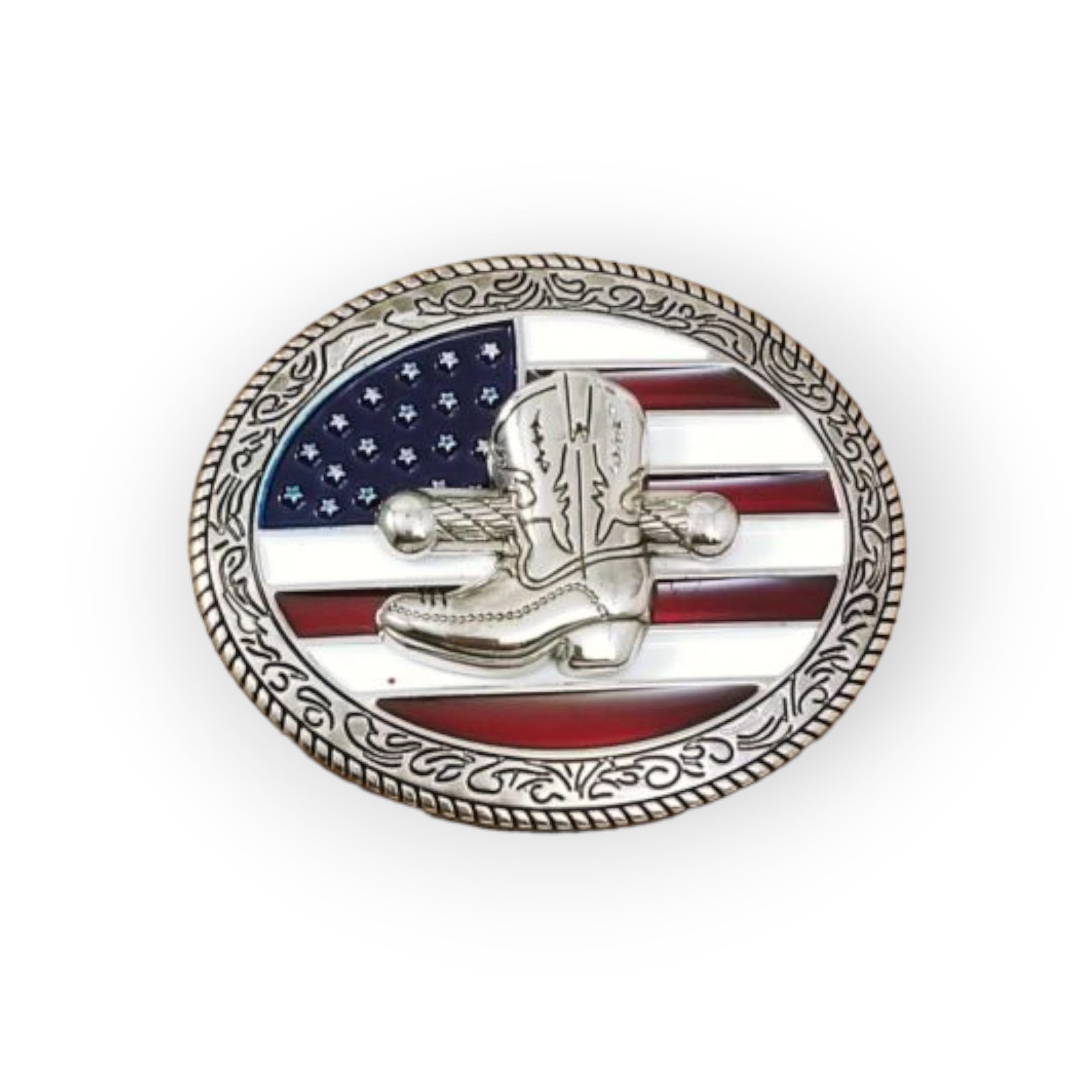 ! Cowboy Boots Metal Belt Buckle, Western Hebilla #115 (Make Your Own Design With Pictures)