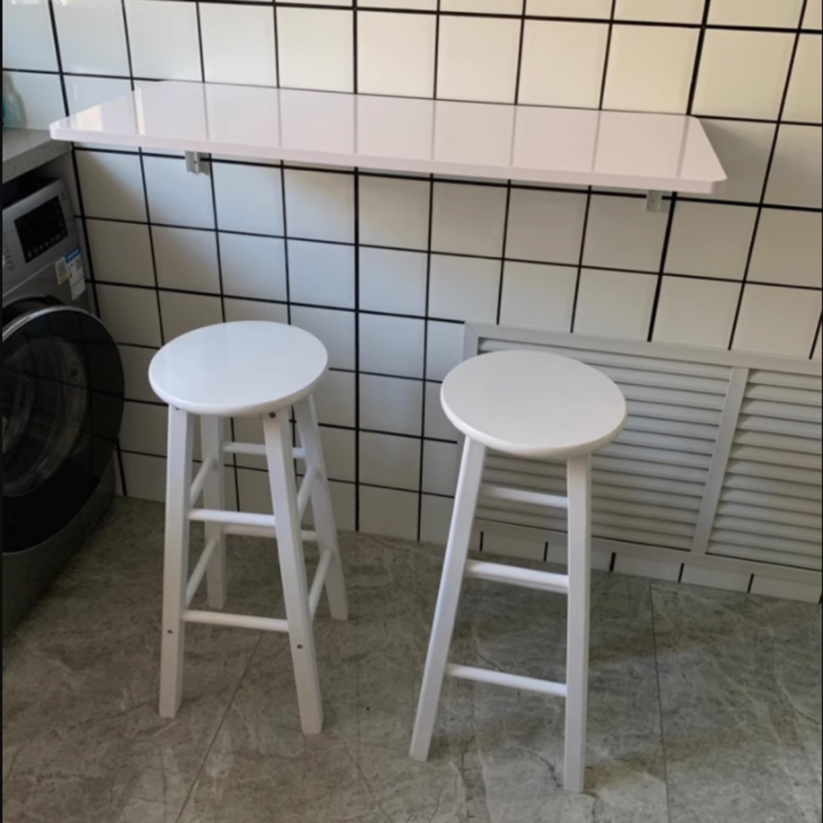 Opklapbare Tafel - Keuken Tafel - Wandtafel - Murphy Opvouwbare Tafel - Aan de Muur