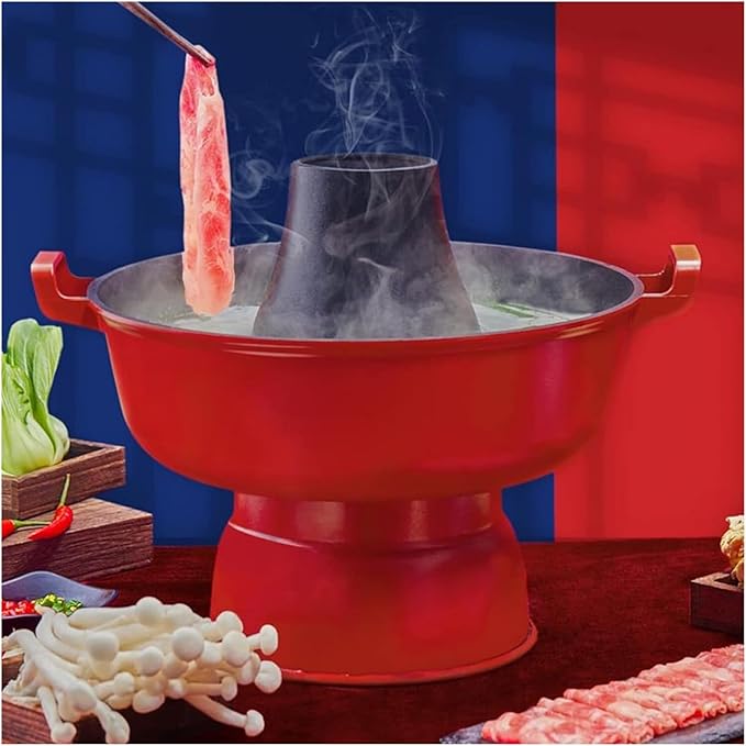 Olla de Carbón Shabu Cobre para Cocina Exterior Fondue China miniatura 2