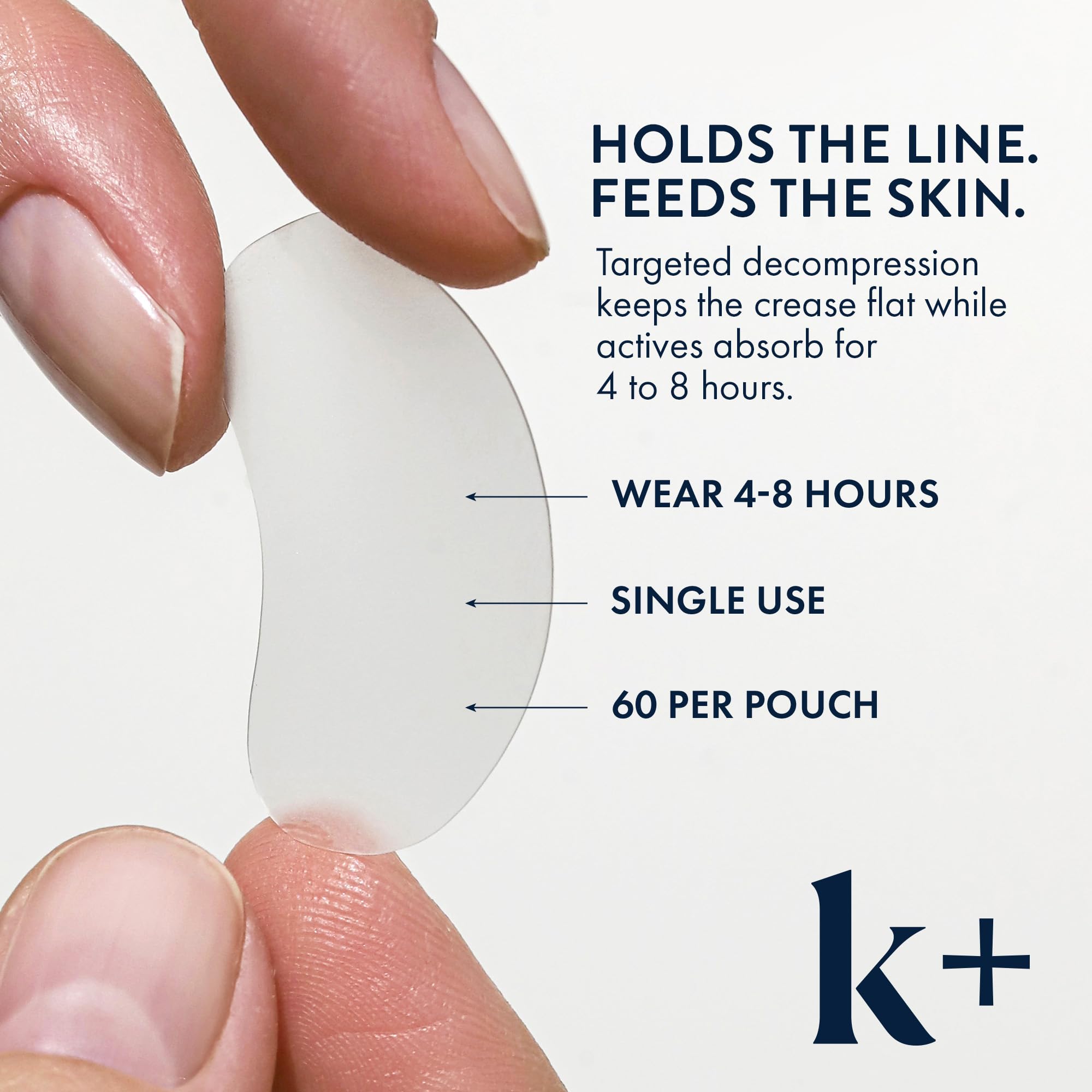 KPLUS K+ Wrinkle Patches with Hyaluronic Acid, Peptides and Adenosine