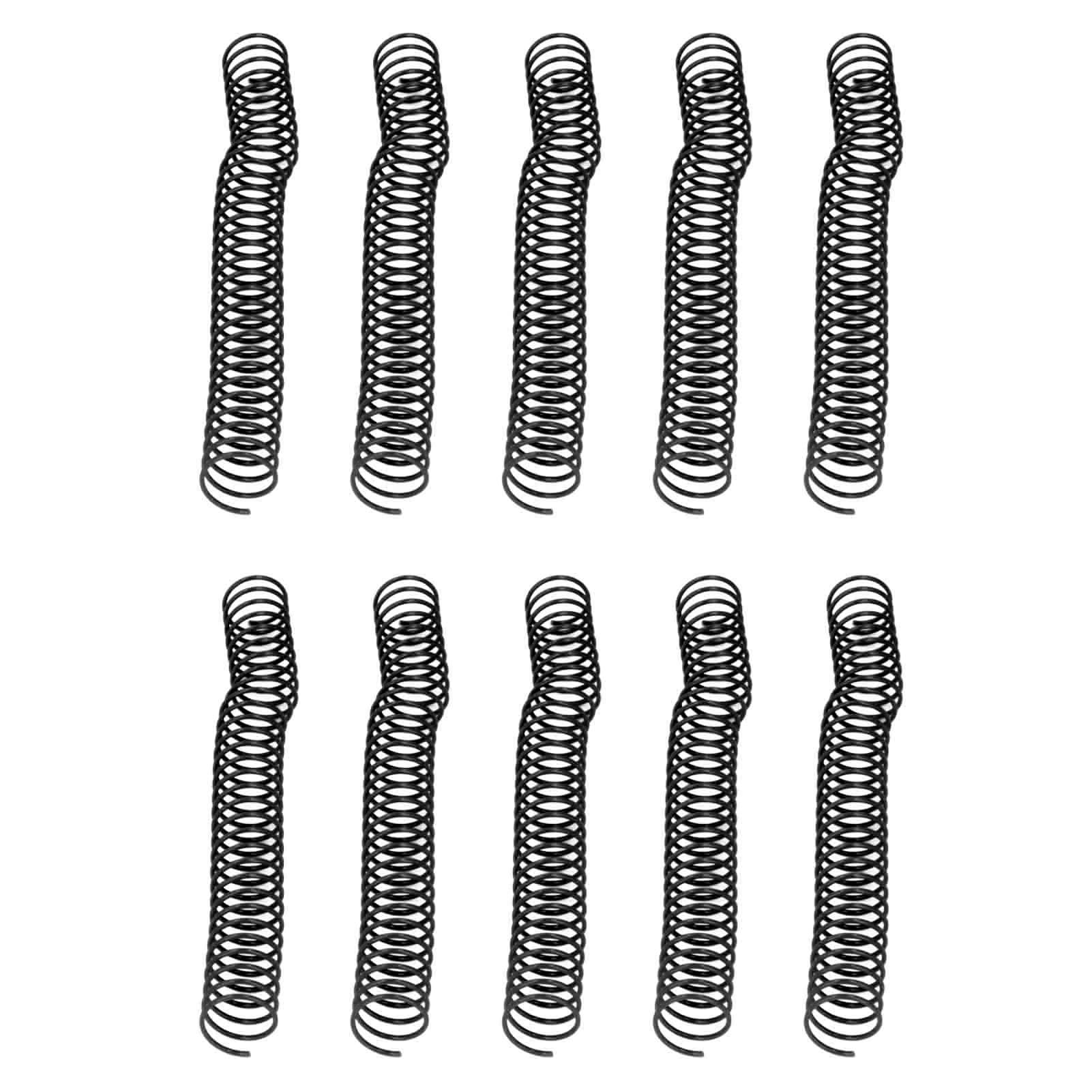 PATIKIL Bobines De Reliure Plastique 6 Mm (1/4'') – Lot 20, Capacité 30 Feuilles, 4:1, Transparent, Pour Reliure Documents, Rapports, Cahiers