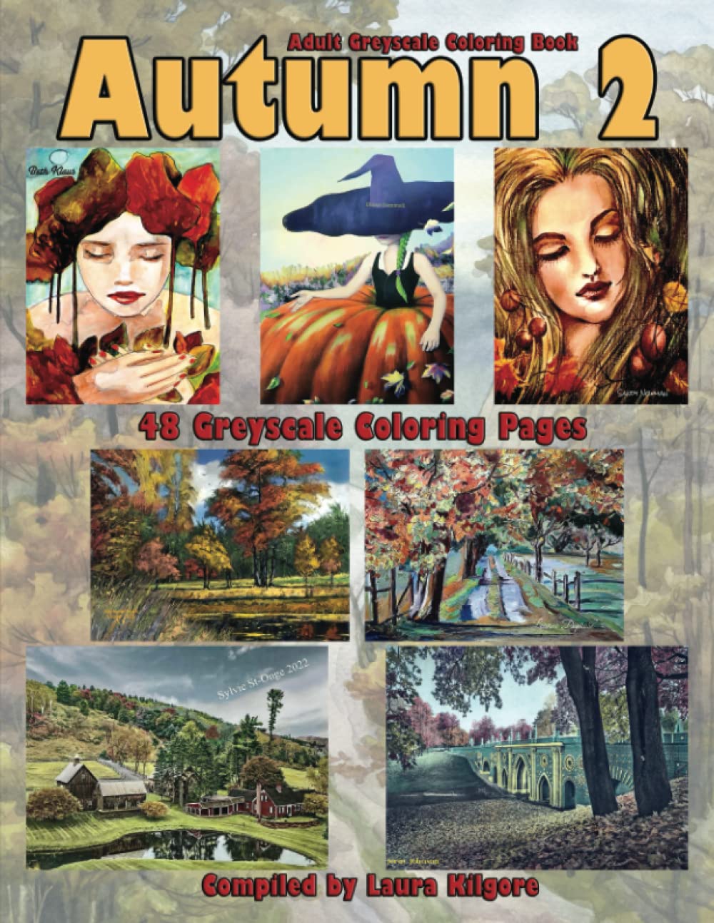 Autumn 2: Adult Greyscale Coloring Book with Autumn being the theme for this book. If you like to color landscapes, autumn colors, then this book is for you to color these beautiful images.