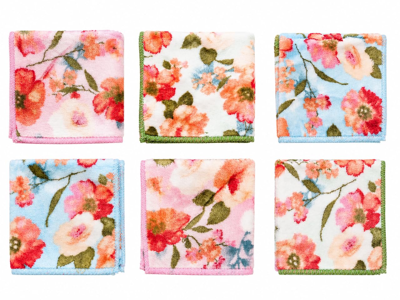 Soft Cotton Floral Handkerchief for Women & Kids | Multicolor Printed Reusable Face Towels for Daily Use, Travel, Office & School-image-15