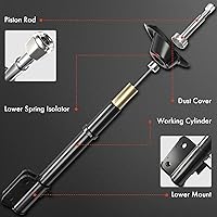 Vista 2 de A-Premium Par trasero (2) amortiguadores compatibles con Subaru Impreza 2004 2005 2006 2007 Sedán, lado del conductor y del pasajero