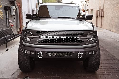 Miniatura 2 de Parachoques delantero de la serie OE Plus compatible con Ford Bronco 2021-2025 | Múltiples soportes de luz | Compatible con placa deslizante OEM,