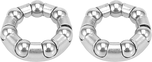 X AUTOHAUX 2pcs 25mm x 7 Bicycle Ball Bearings Crank Wheel Bearing Retainer
