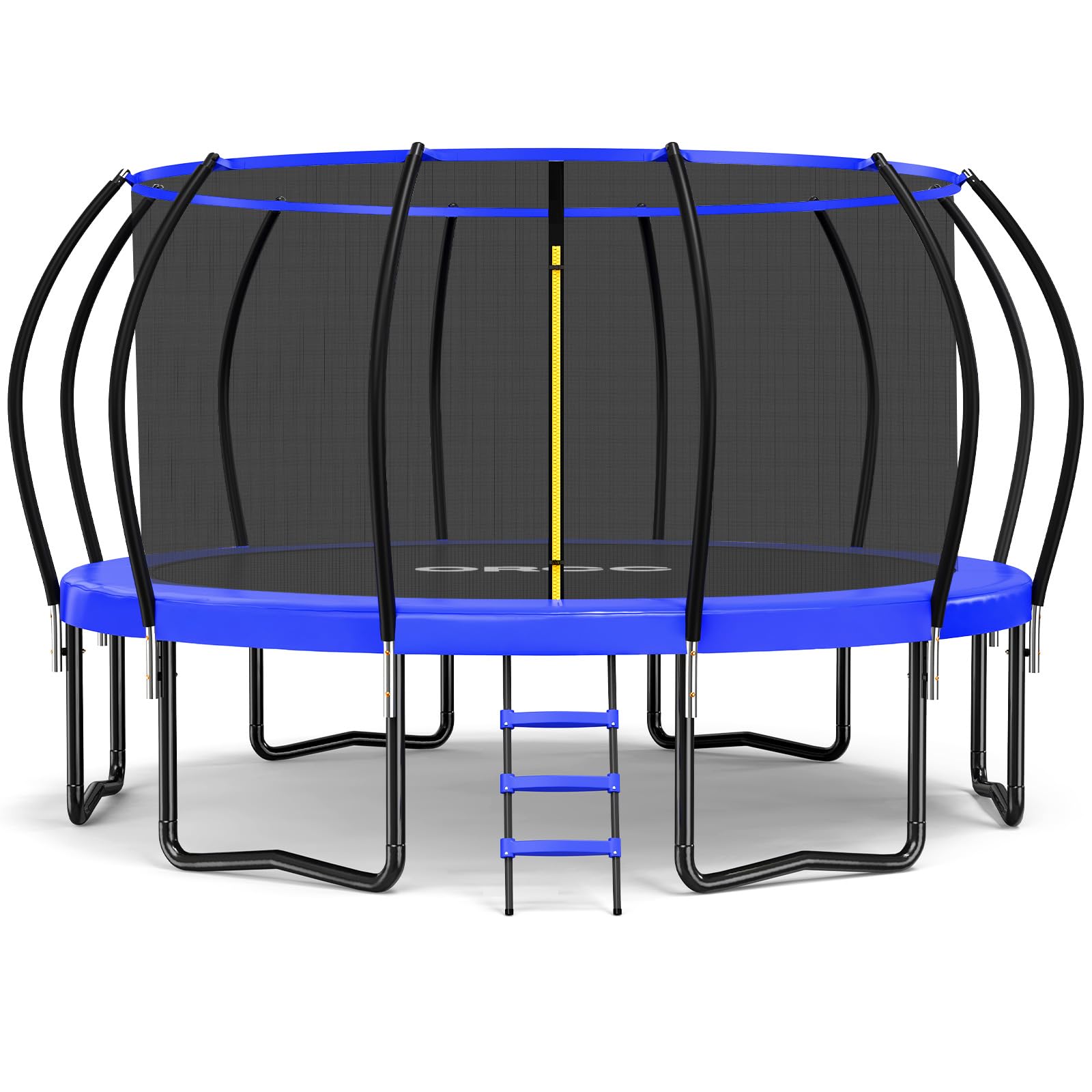 ORCC 1200LBS Weight Capacity Trampoline 16 15 14 12 10 8 FT for Kids with Safety Enclosure Net for Children Adults Outdoor Yard Trampolines