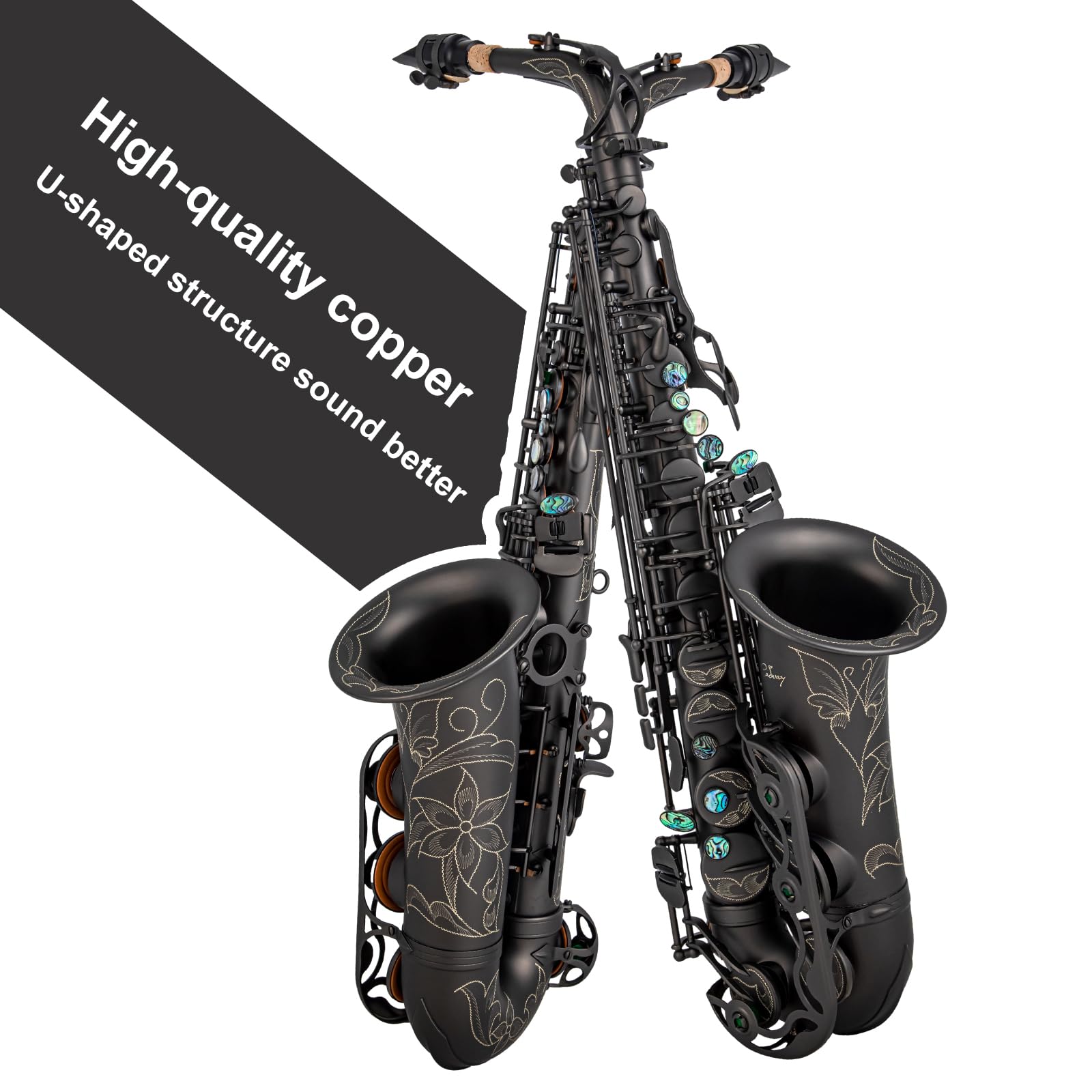Amazon.com: Cadway Alto Saxophone Eb beginner Saxophone includes
