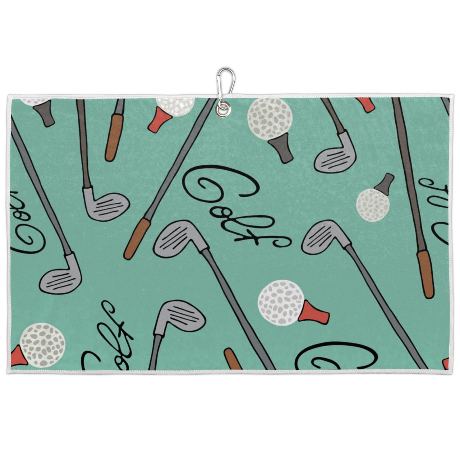 SinSenMa Colorful Golf Gym Towels Quick Drying Absorbent Sport Towel with Hook Loop Closure for Fitness, Yoga, Swimming, Sports, Workout Gifts