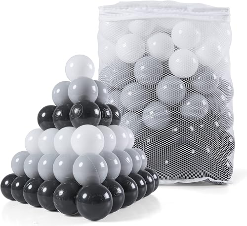 Miniatura 5 de Heopeis Pelotas de plástico sin BPA, sin ftalatos, no tóxicas para niños, para fiestas, fiestas de cumpleaños y piscina, tienda de campaña.