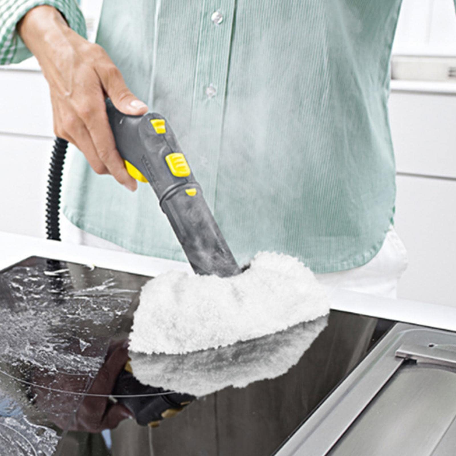 Steam Cleaner Brush Head Stain Remove for Karcher Attachment Accessory-image-18