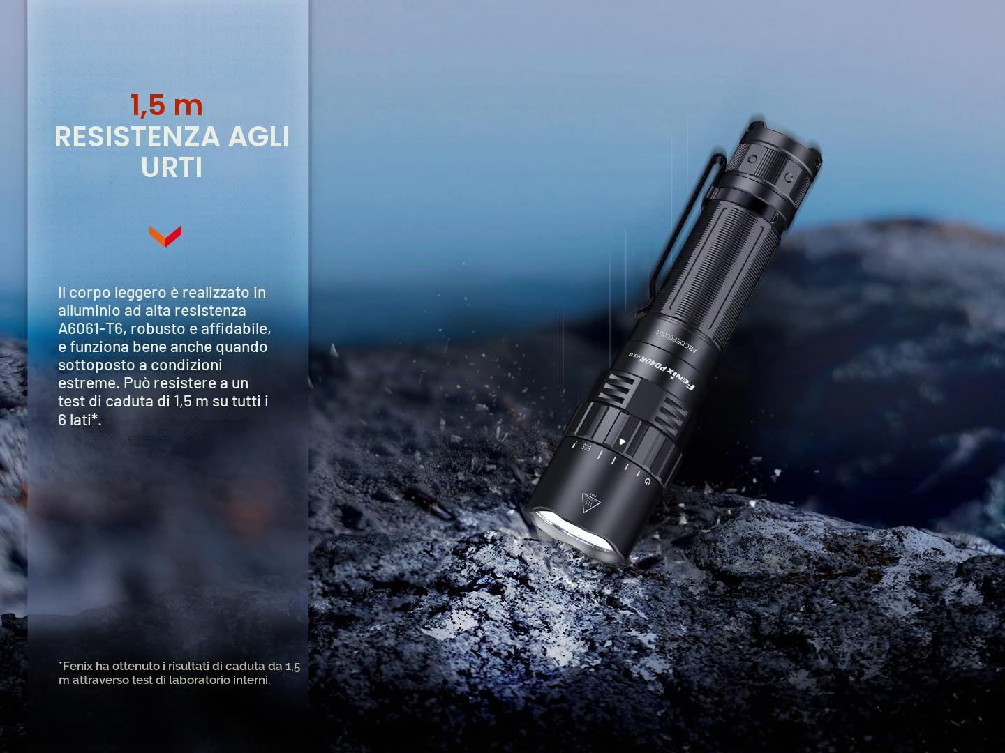 fenix PD40R v3.0, torcia a LED ricaricabile a lungo raggio ultra luminosa | 3000 lumen | 500 m | 89 ore max | interruttore rotativo meccanico | batteria di grande capacità 21700 da 5000 mAh | IP68,