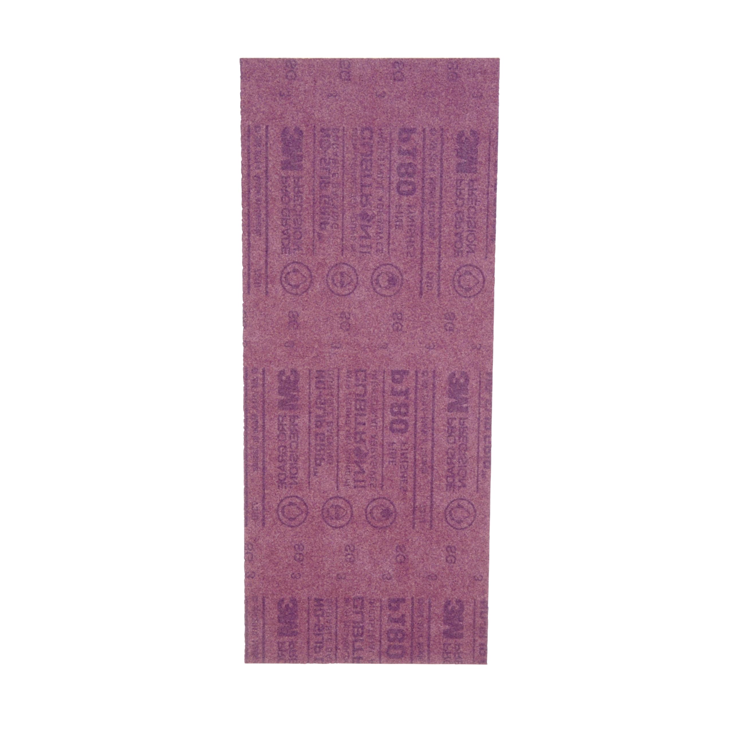 3M Hojas de lija Pro Grade Precision Faster, grano 180 Fino, 127180TRI-6, 9,31 cm x 22,8 cm, 6/Paquete
