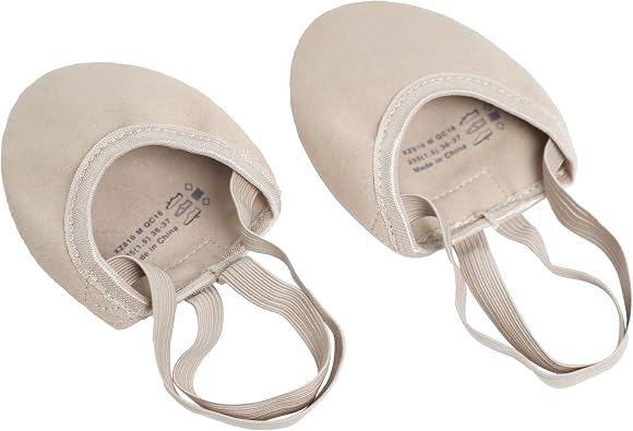 Half Sole Dance Shoes for Girls Women Soft Microfiber Lyrical Rhythmic Gymnastics Shoes