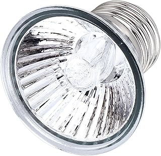 Lâmpada de Ponto de Aquecimento Uvb Uva, Lâmpada de Calor para Répteis de Segurança, Iluminação Profissional de Economia de Energia de 360 graus para Tanque de Répteis (50W)