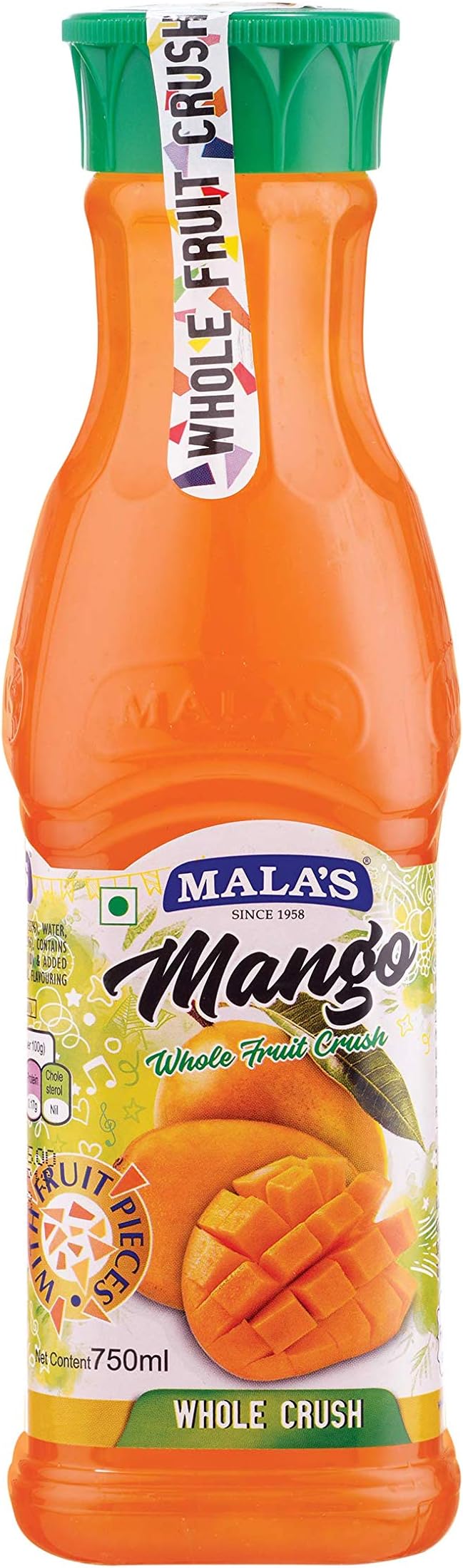 Mala's, Whole Crush, Mango, 750 millilitre