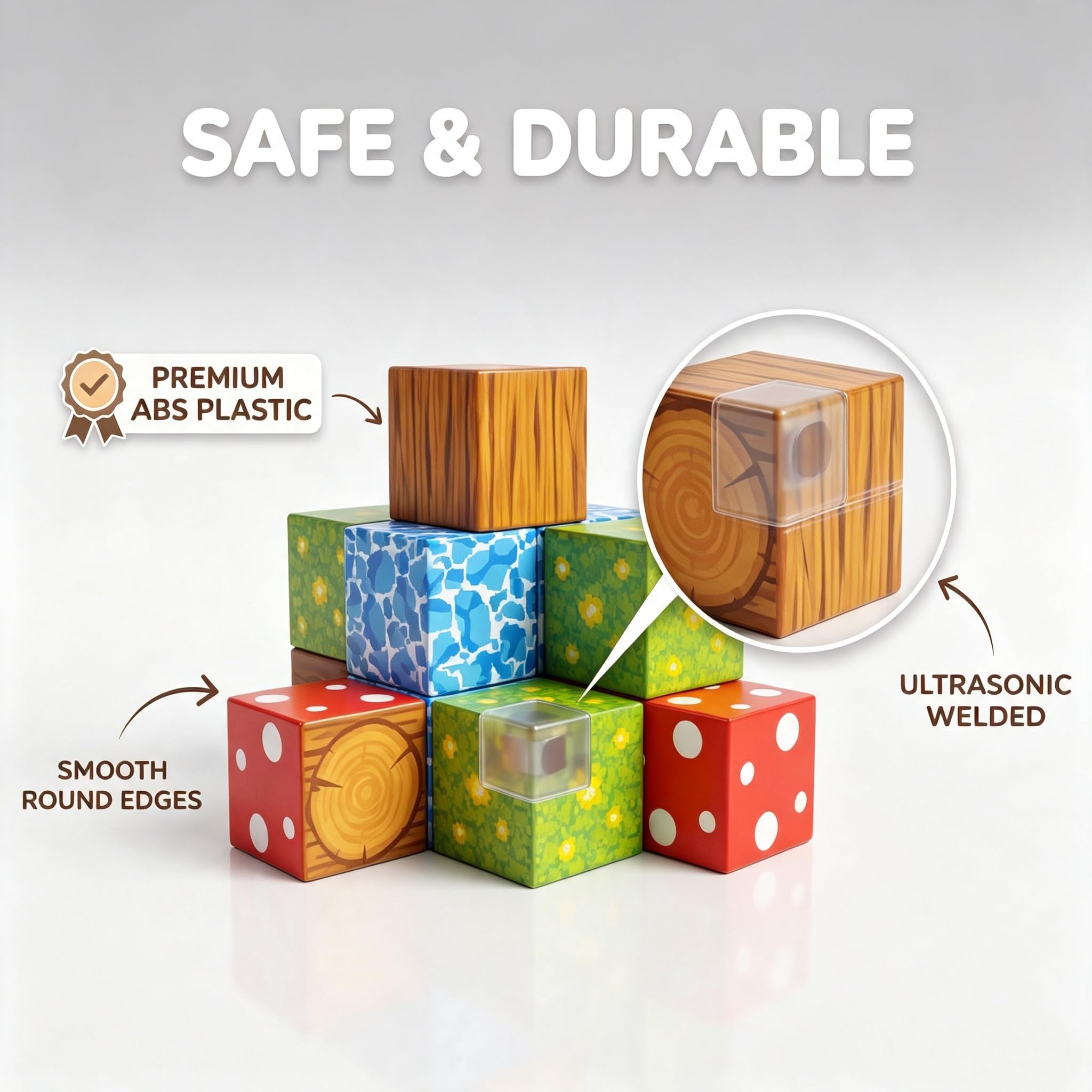 Magnéticos de Construcción para Niños de 3 a 6 Años (100 Piezas) - Bloques Magnéticos 3D Educativos STEM, Set de Juguetes Infantiles Creativos, Juego de Imanes, Regalo Ideal de Navidad y Cumpleaños