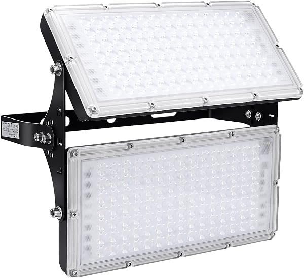 Viugreum Projecteur LED 200W, Intérieur Extérieur 20000LM, Spot IP66, Eclairage de Sécurité Blanc Chaud 2800-3200k, Floodlight Idéal pour Jardin, Garage, Route - 1