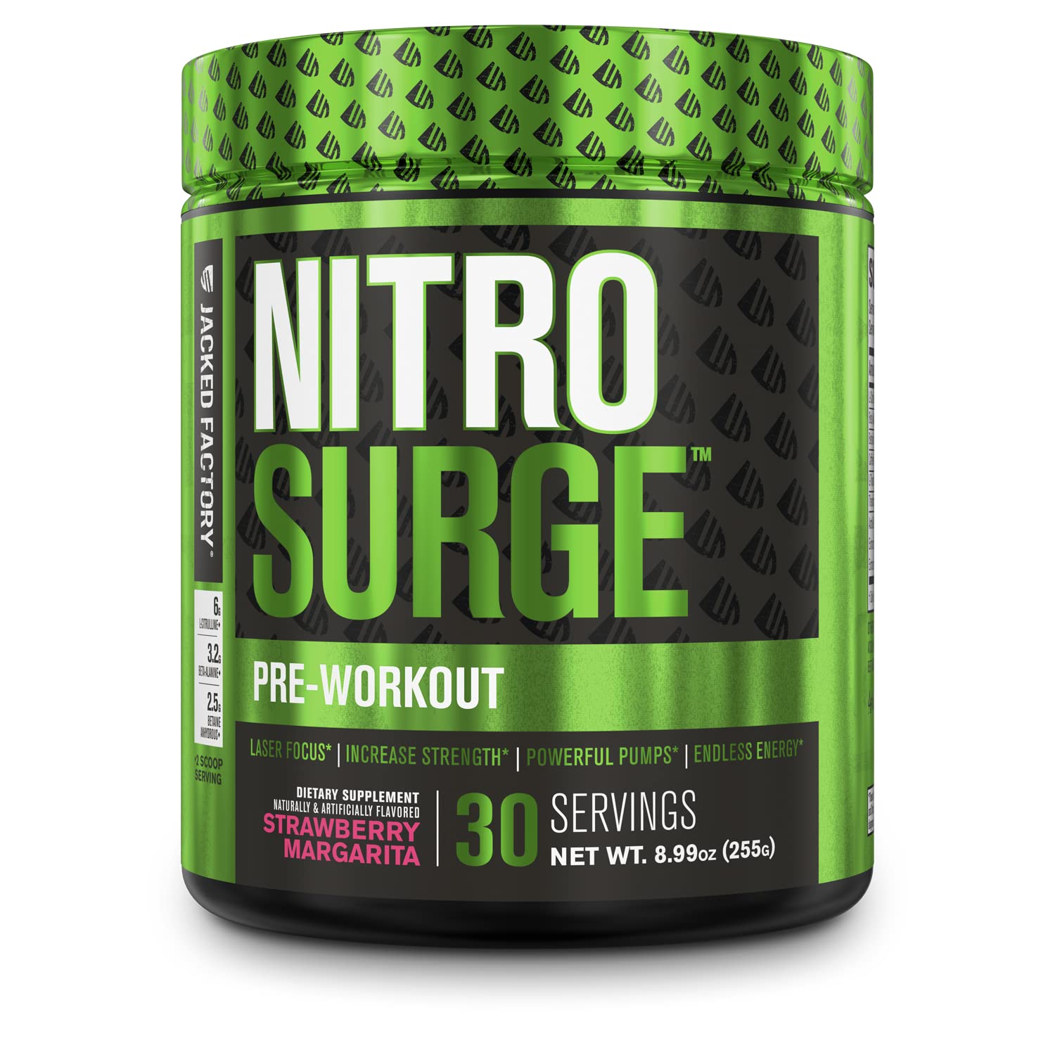 NITROSURGE Pre Workout Supplement - Endless Energy, Instant Strength Gains, Clear Focus, Intense Pumps - Nitric Oxide Booster & Powerful Preworkout ...