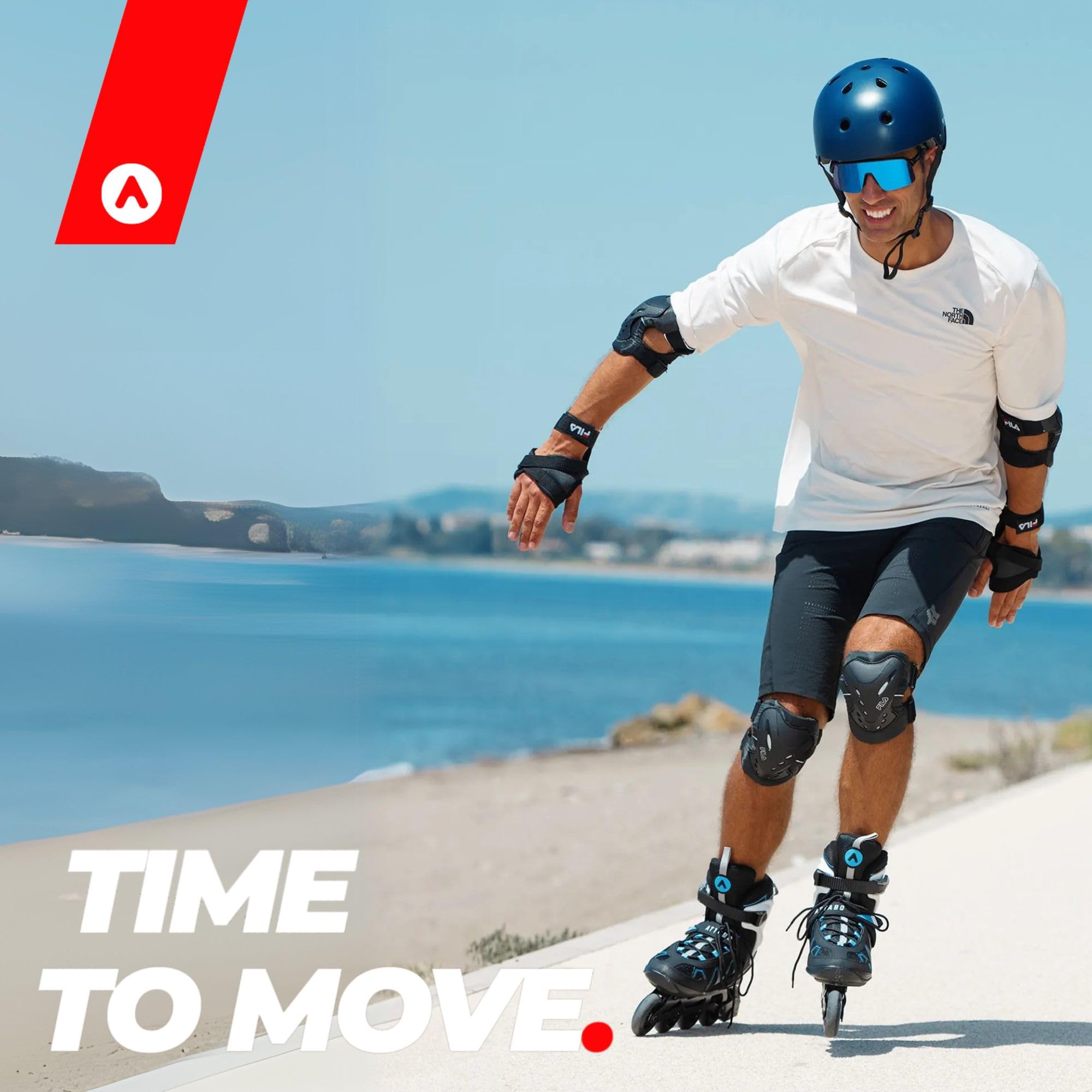 Rollers Attabo Bliss pour Hommes 40-46 EU Confort et Sécurité Coque Semi-Dure Roues en Aluminium 80 mm Roulements en PU ABEC-7 Réglable pour Un Meilleur Ajustement