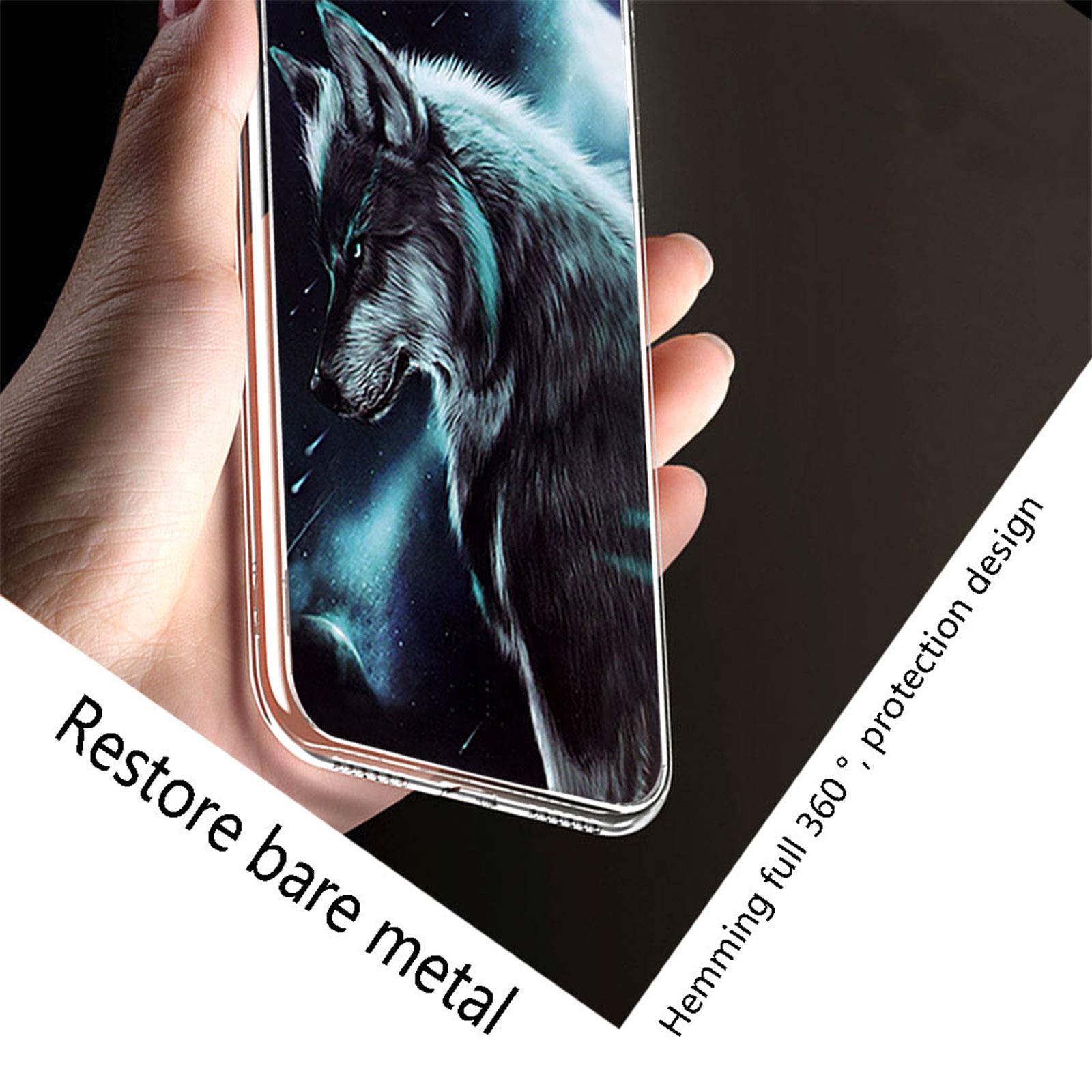 HHUAN Cover per ZTE Blade A51 (6.52 ) con 3 Pezzi Pellicola Protettiva in Vetro temperato, Custodia Protettiva in TPU in Silicone Ultra morbido Clear Antiurto per ZTE Blade A51 - Clear