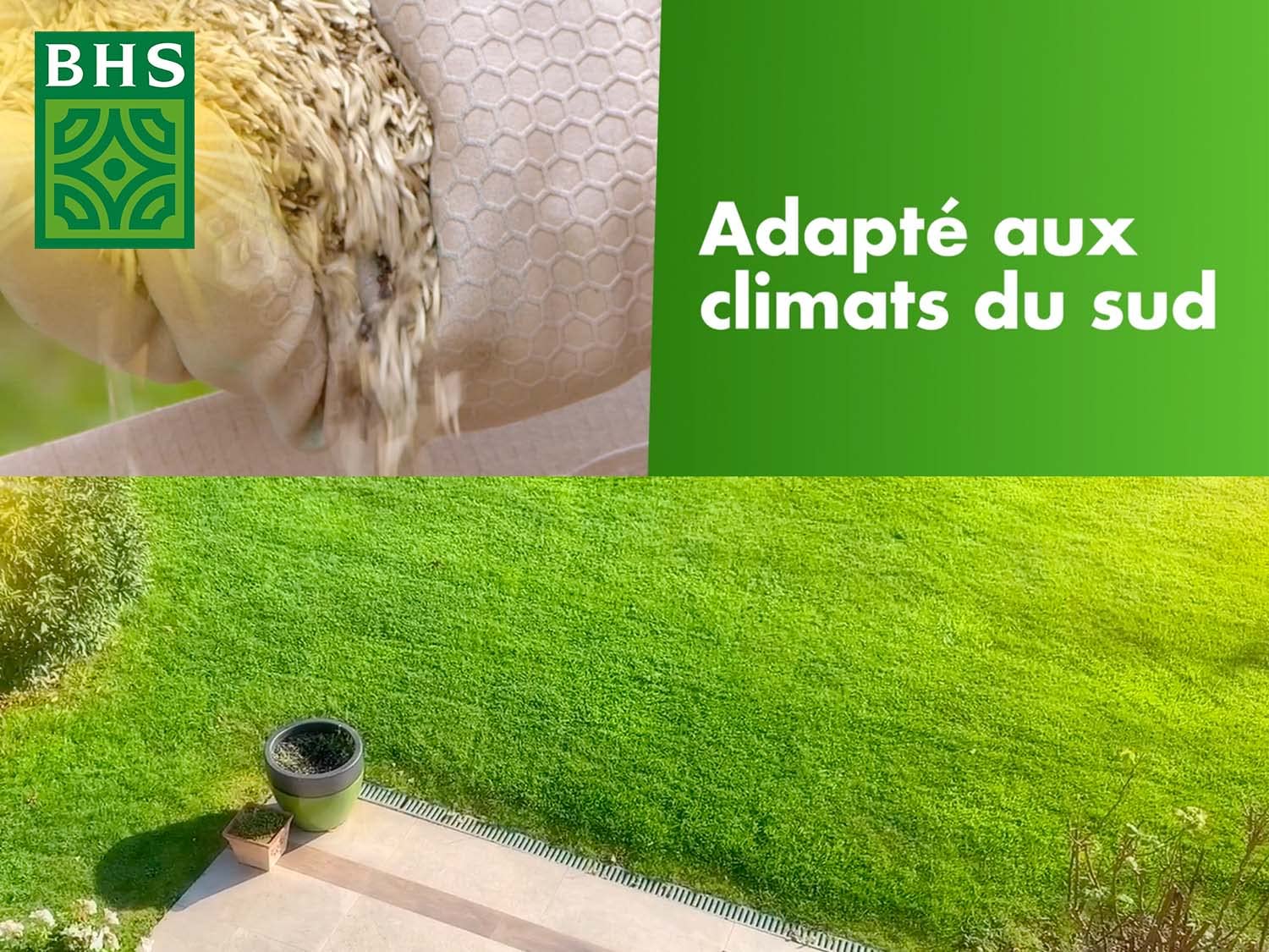 Gazon Rustique Sud GRS10 10kg 400 m² Résistant Sec