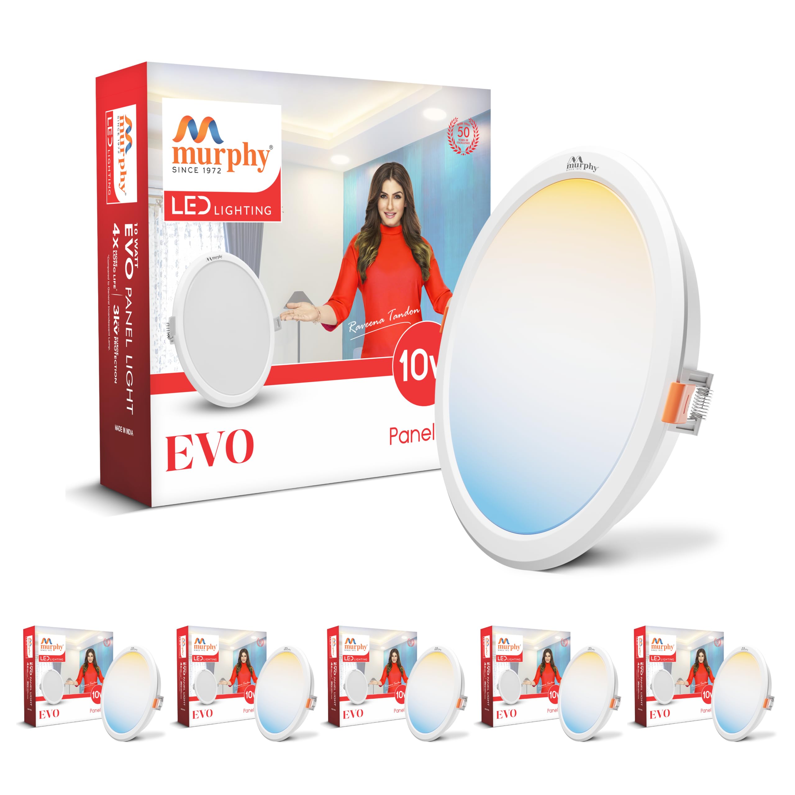 Murphy LED Panel Light - 3 Color Modes, 4 Pack -24