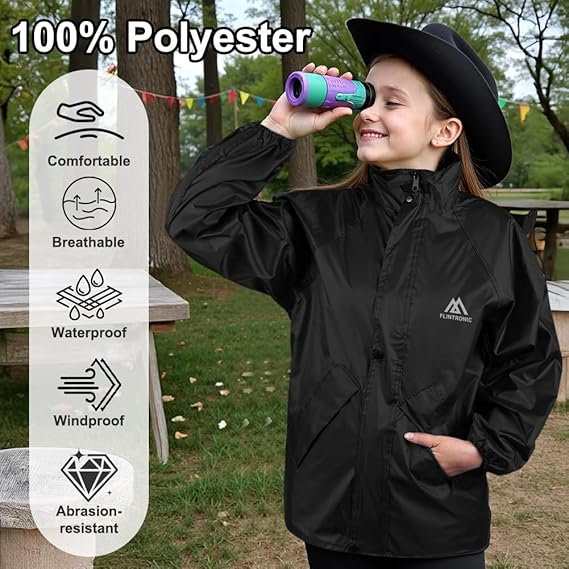 Hot Sell leichte haltbare Polyester wasserdichte Kinder süße gelbe Regen mäntel