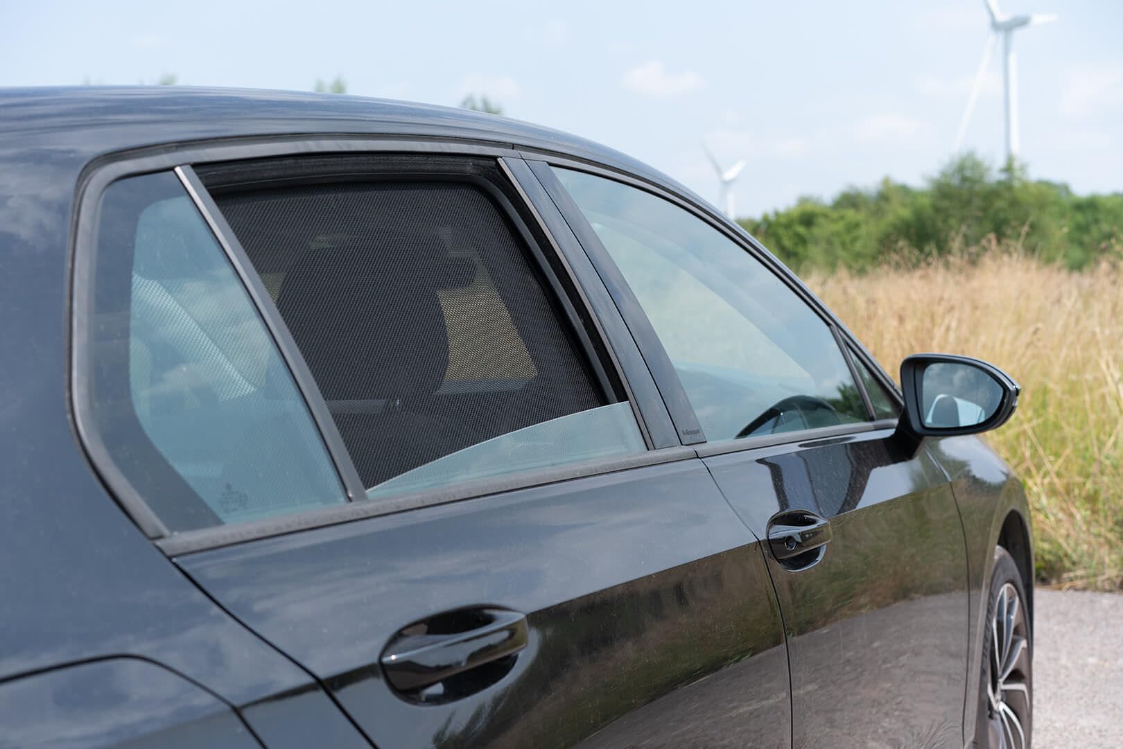 CAR SHADES zestaw kompatybilny z Volkswagen Golf VIII 5-drzwiowy 2020- (4-częściowy) - niestandardowe osłony przeciwsłoneczne do samochodów