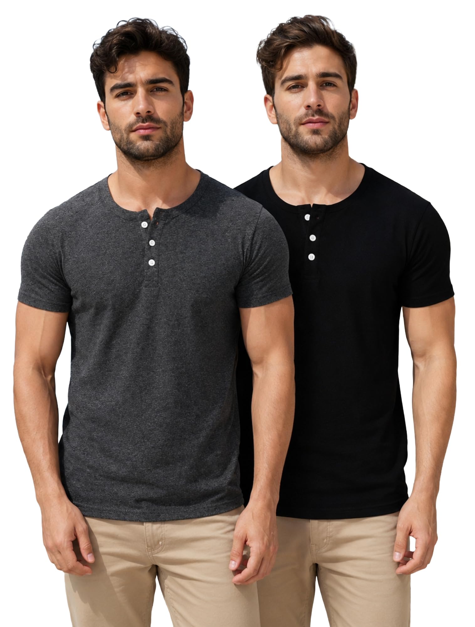 london hills T Shirt For Man | Tshirt Shirts Men | Men Henley Neck Tshirts | Gym T Shirts For mens Workout T-shirts For Man Cotton Stylish Henley Neck T Shirt Half Sleeve Regular Fit Solid Multicolour-picture-38