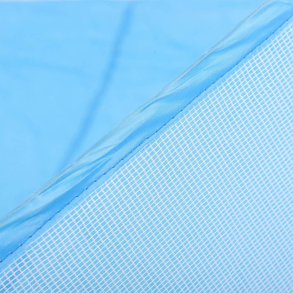 Dioche Portable Small Pet Playpen with Transparent Mesh for Outdoor Use - Foldable and Lightweight Pet Cage Tent for Puppies, Cats, Rabbits in Blue (Blue)