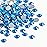 Beadsland 144pcs Flat Back Crystal Rhinestones Round Gems for Nail Art and Craft Glue Fix, Capri Blue, SS40, 8.4-8.7mm