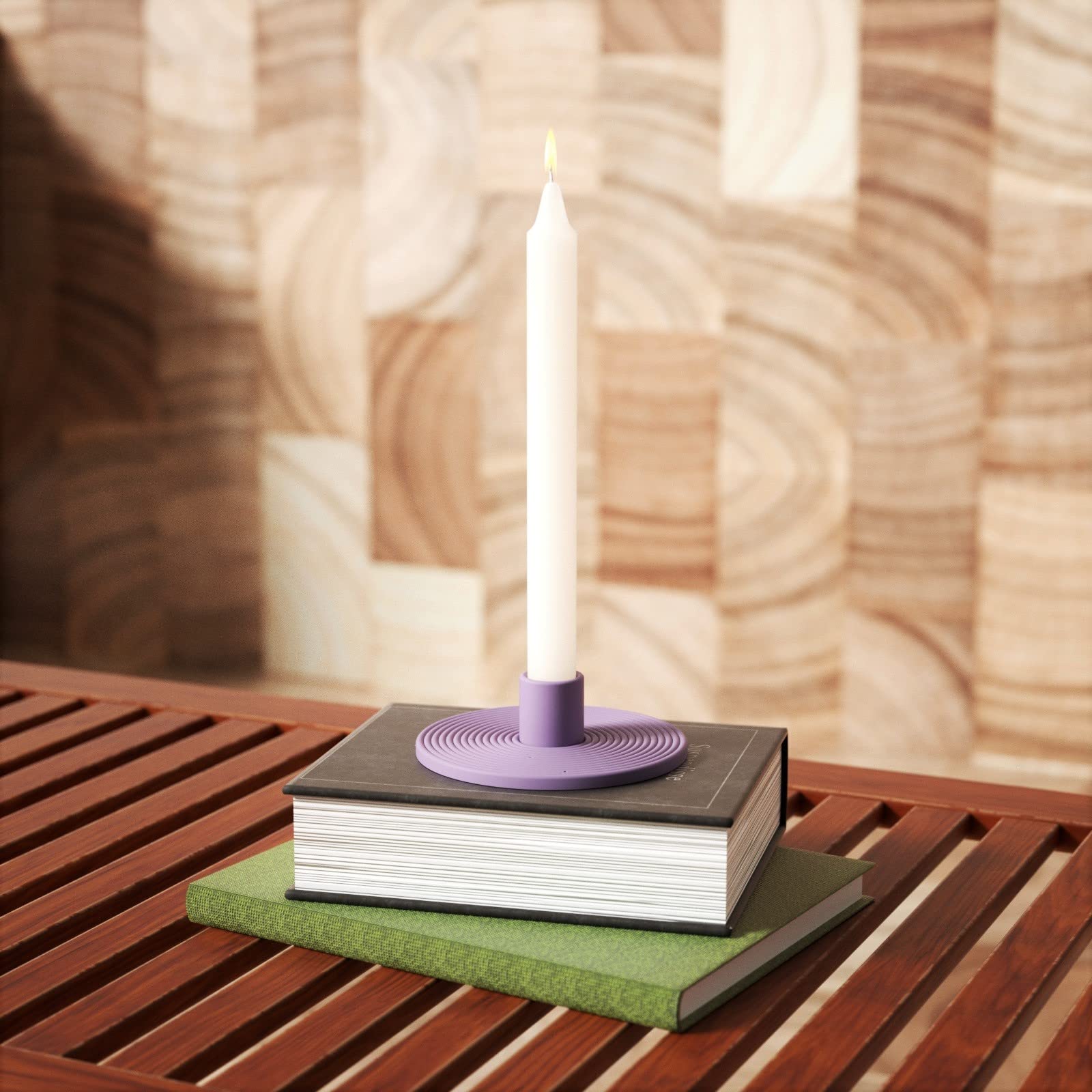 Silicone Mold for Candle Holder Making DIY Round Candlestick Mould Coffee Table Mantle Decor Centerpieces for Fireplace, Living or Dining Room Table