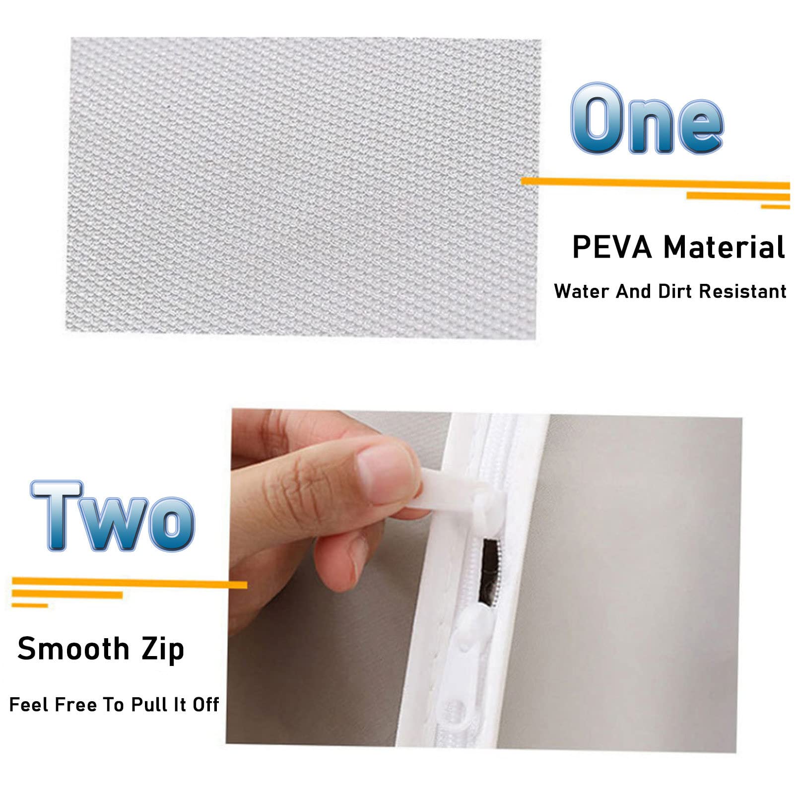 Cremallera 3D Funda antipolvo para ropa Almacenamiento de ropa Armario Funda parzador para el hogar Bolsas Trajes de vestir Bolsas para ropa, 60 x 30 x 110 cm (transparente 60 x 50 x 120 cm)