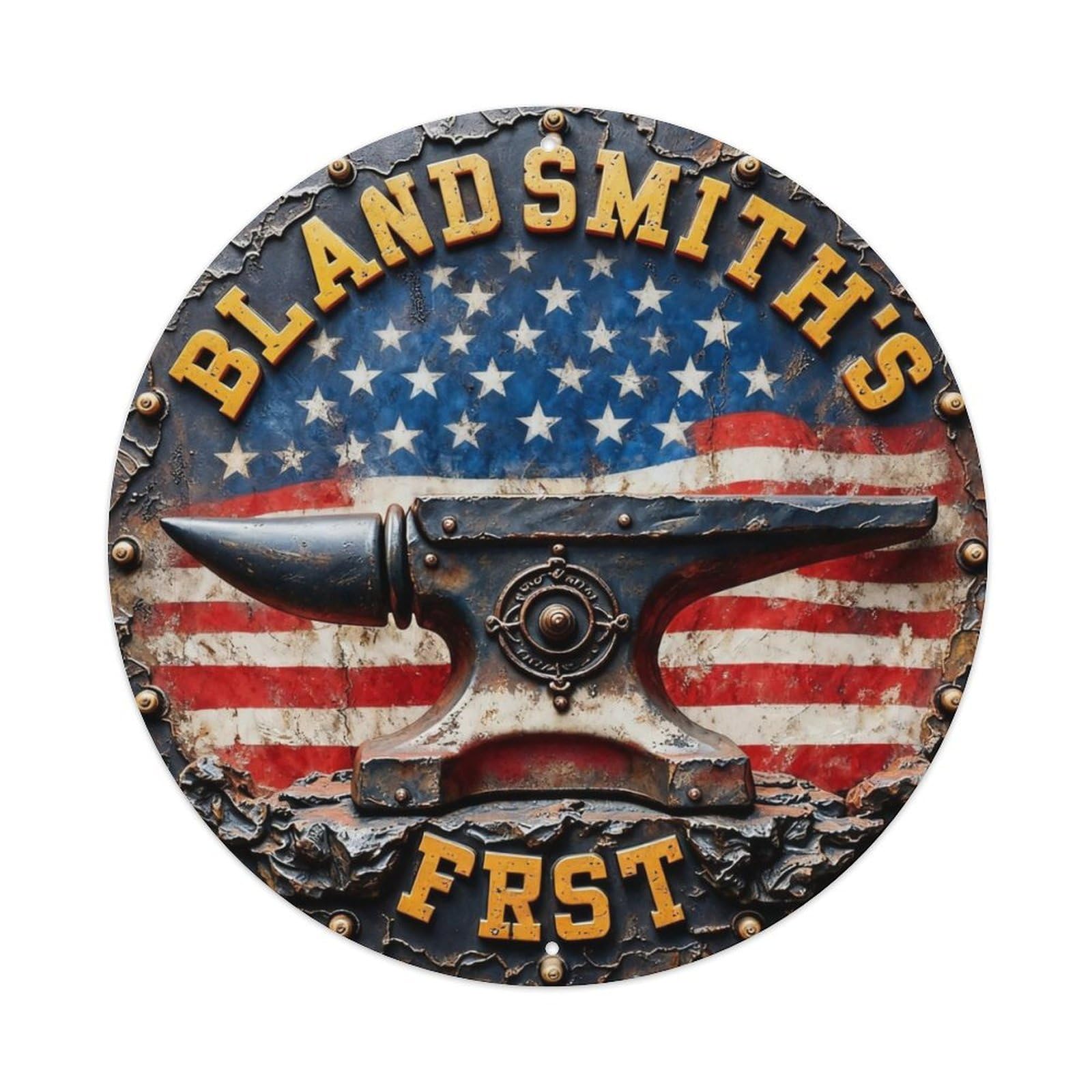 Land Of The Free Metal Tin Sign Plaque