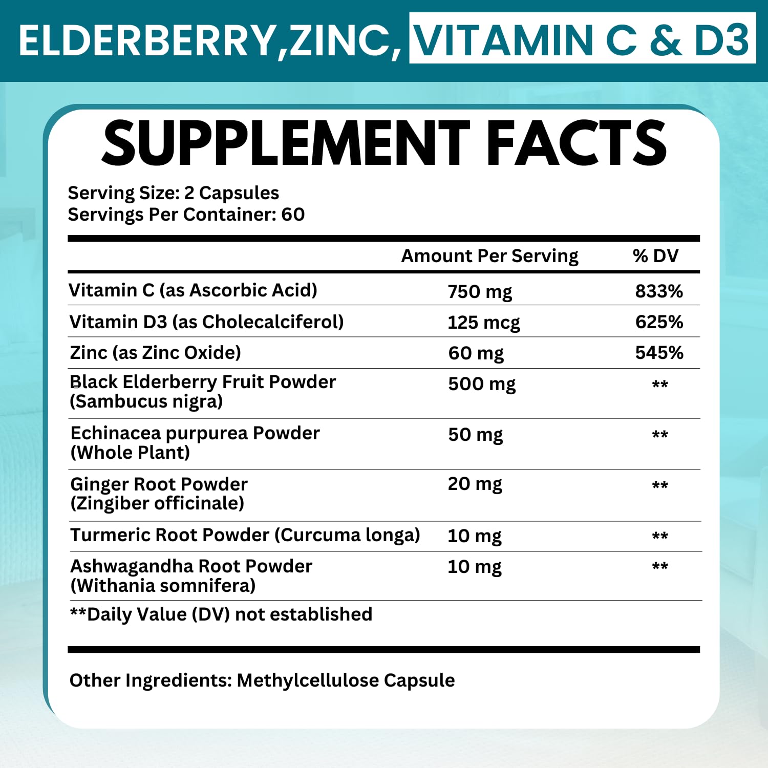 VITBOOST Immune Support Supplement 8 in 1 with Vitamin D 5000 IU - 120 CT — Amazon image 2